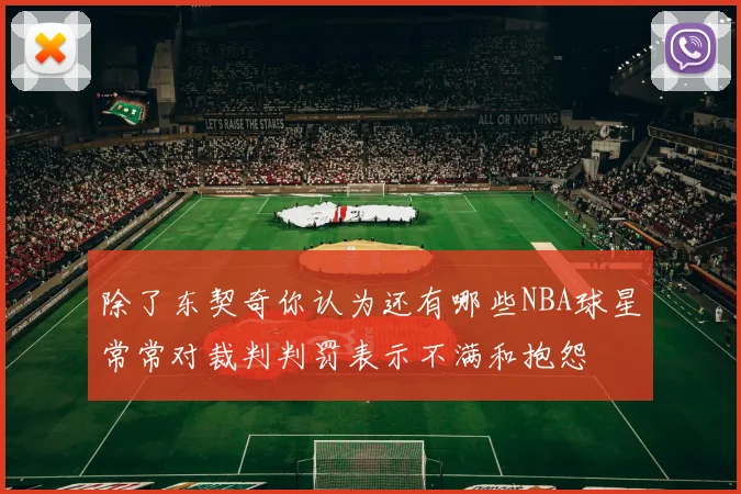 除了东契奇你认为还有哪些NBA球星常常对裁判判罚表示不满和抱怨