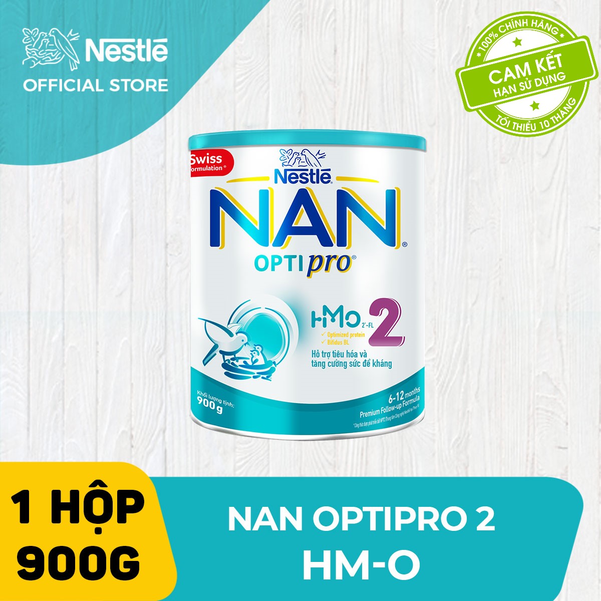 [Chỉ 13-14.12 GIẢM THÊM 99K] Sữa bột Nestle NAN OPTIPRO 2 900g cho trẻ từ 6-12 tháng tuổi giúp trẻ dễ tiêu hóa tăng cường sức đề kháng và tăng cân khỏe mạnh