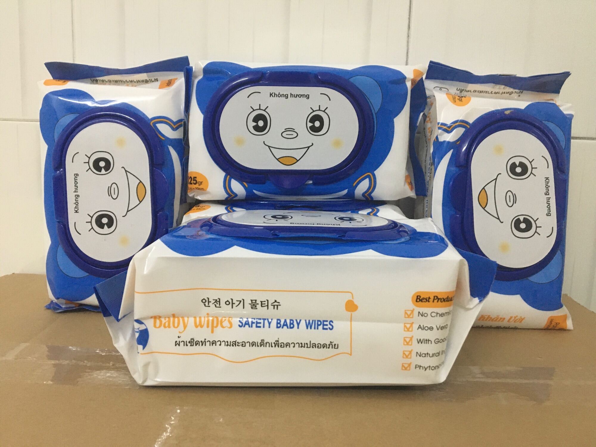 KHĂN ƯỚT CAO CẤP BABY WIPES 125 Tờ KHÔNG MÙI – 14.700 ₫