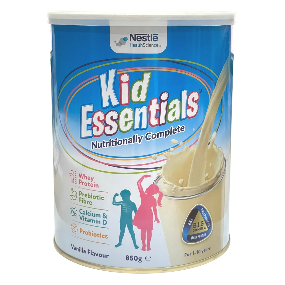 Combo 3 Thực phẩm dinh dưỡng y học Kid Essentials Australia 850g hương vani (1-10 tuổi) mẫu mới