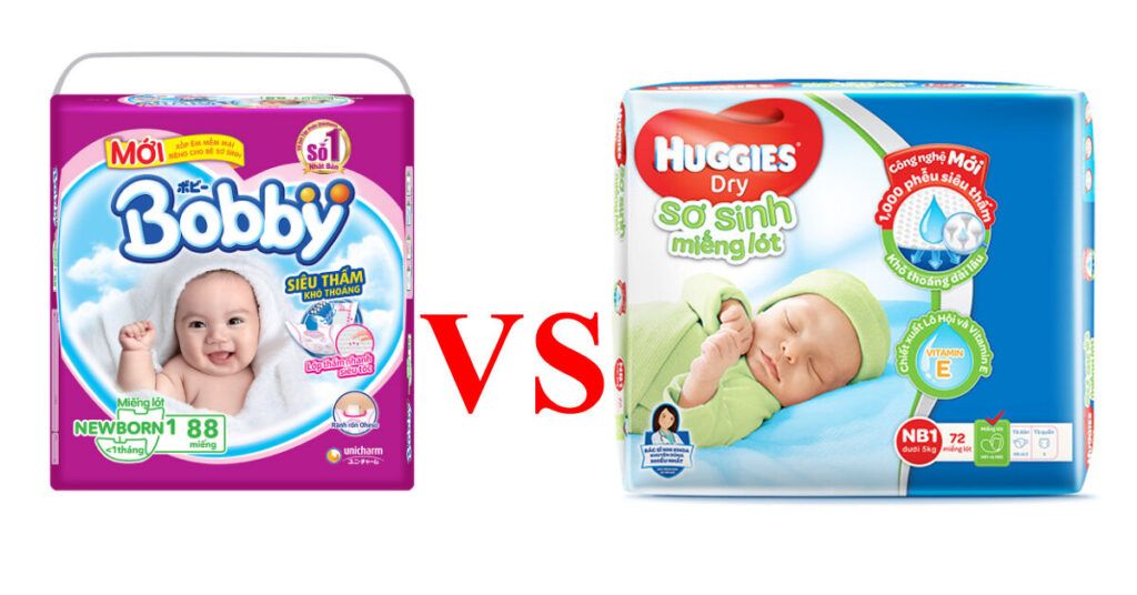 So sánh bỉm Bobby và bỉm Huggies, bỉm nào giá tốt hơn?