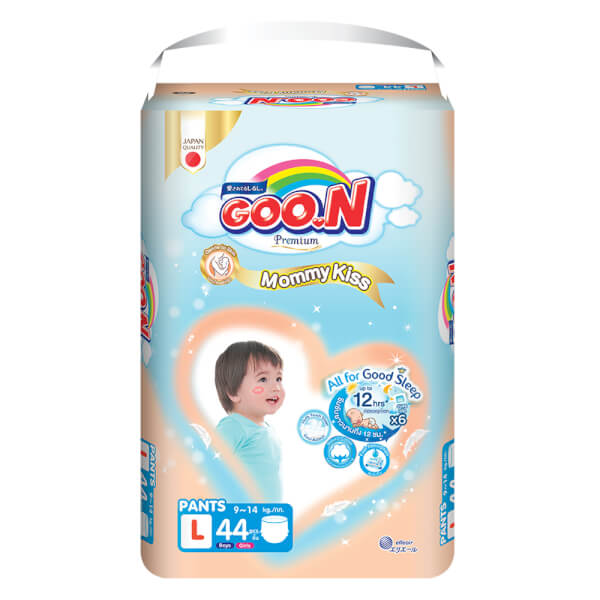 Tã quần GOO.N Mommy Kiss (L, 9 – 14kg, 44 miếng)