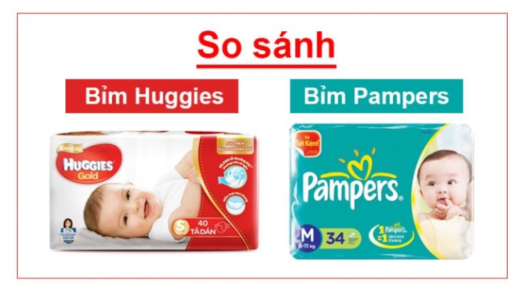 Nên dùng bỉm Huggies hay Pamper cho bé