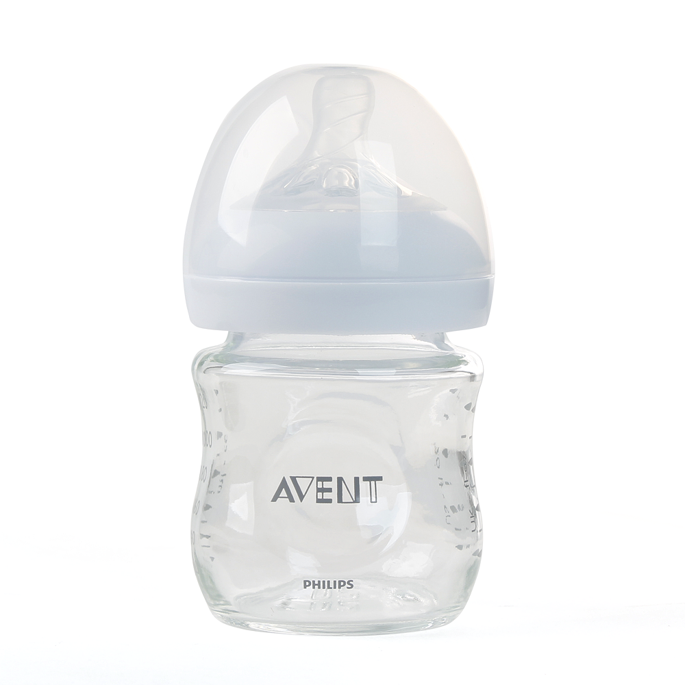 Bình sữa Philips Avent Natural thủy tinh cổ rộng mô phỏng tự nhiên 120ml (SCF671/13)