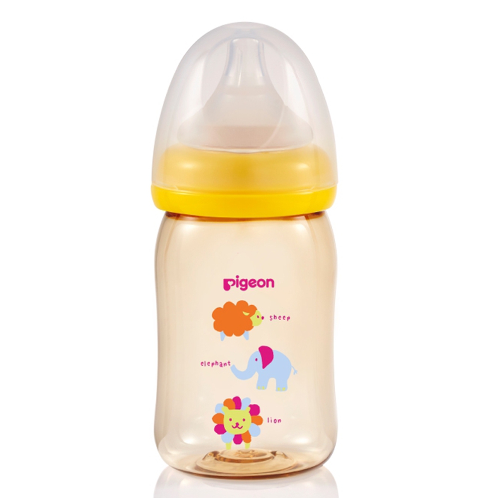 Bình sữa Pigeon nhựa PPSU Plus hình thú (160ml)