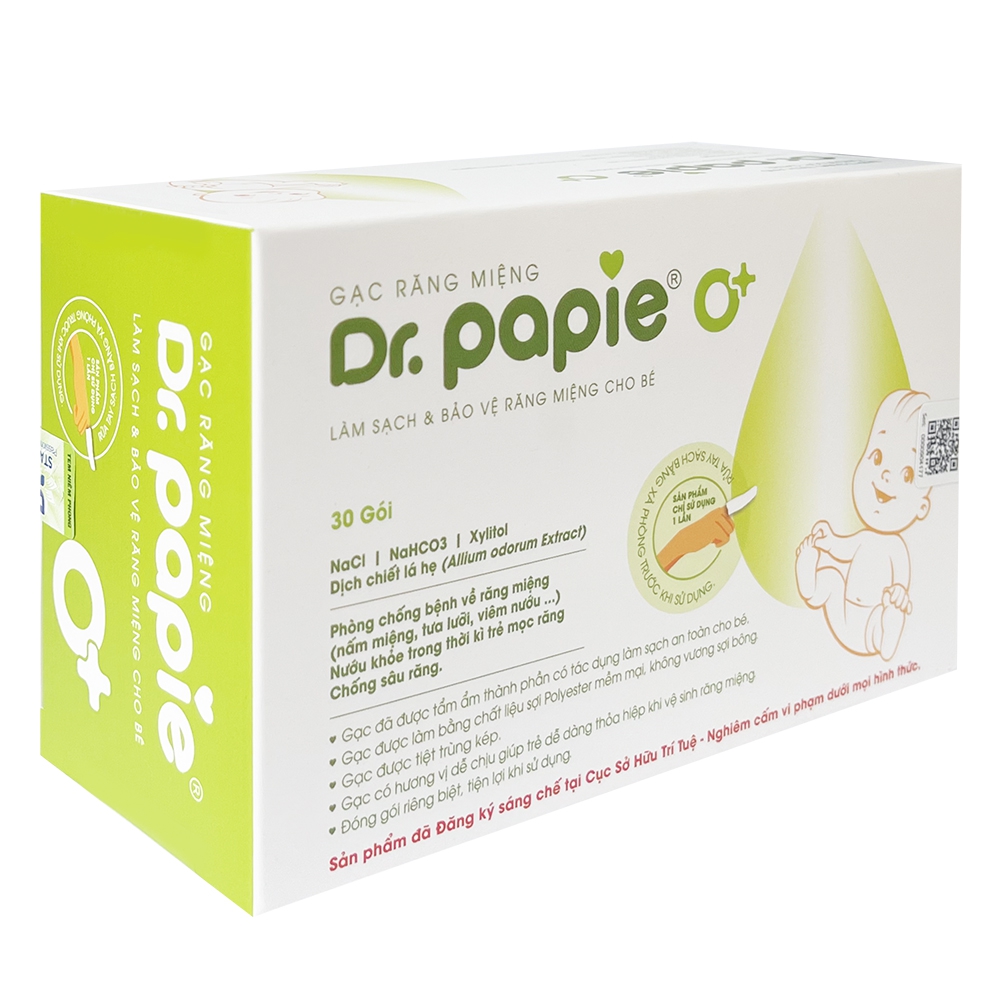 Gạc răng miệng Dr Papie 30 miếng/ hộp