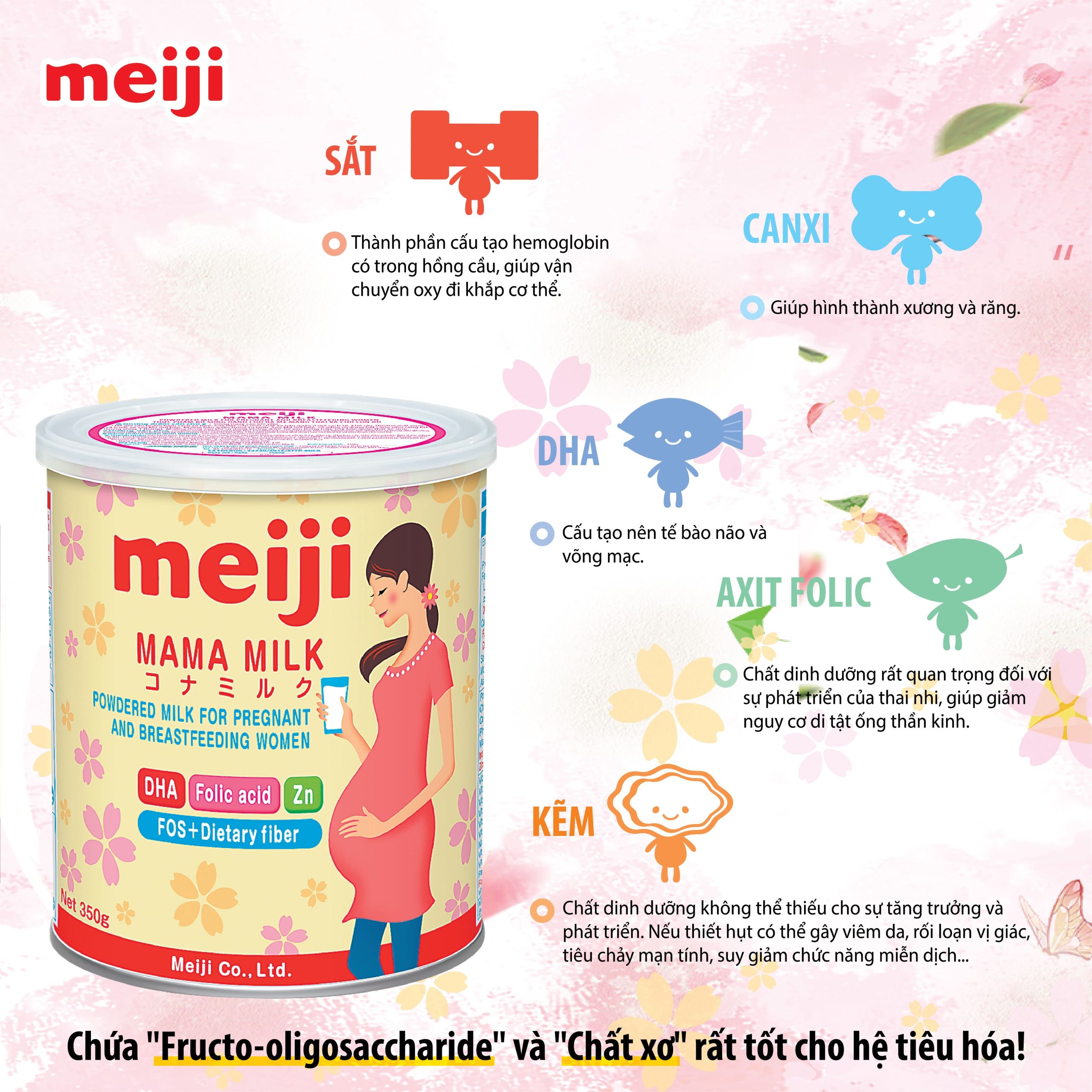 Sữa bầu Meiji mama 350g