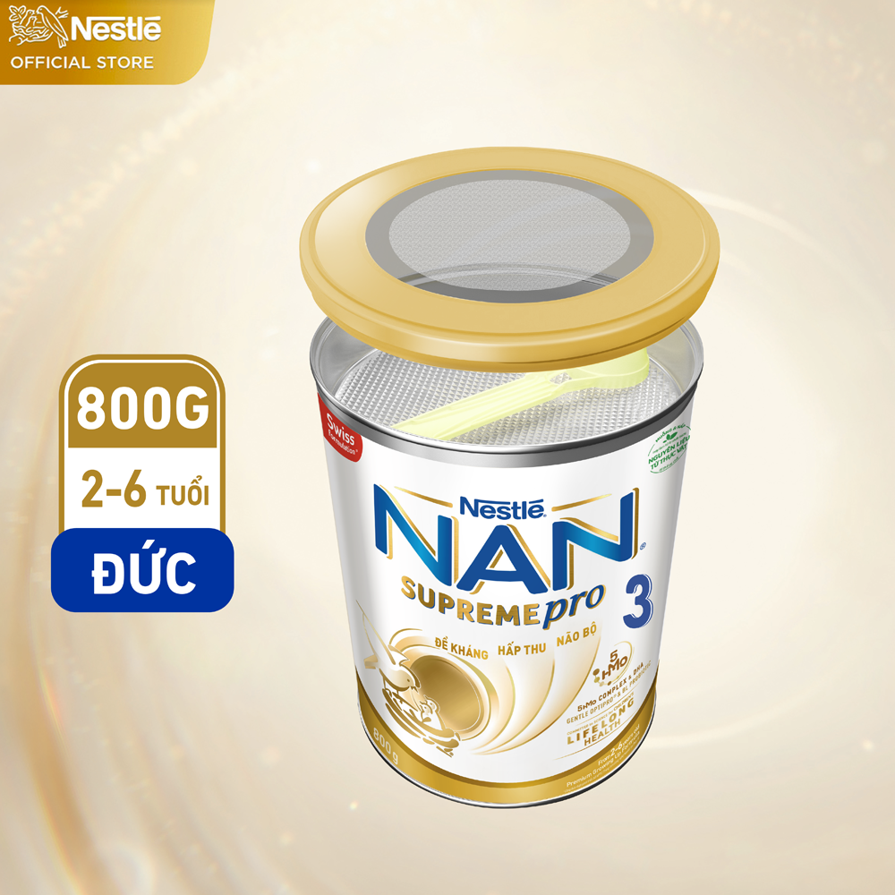 Sữa NAN SUPREME PRO số 3 800g (2-6 tuổi)