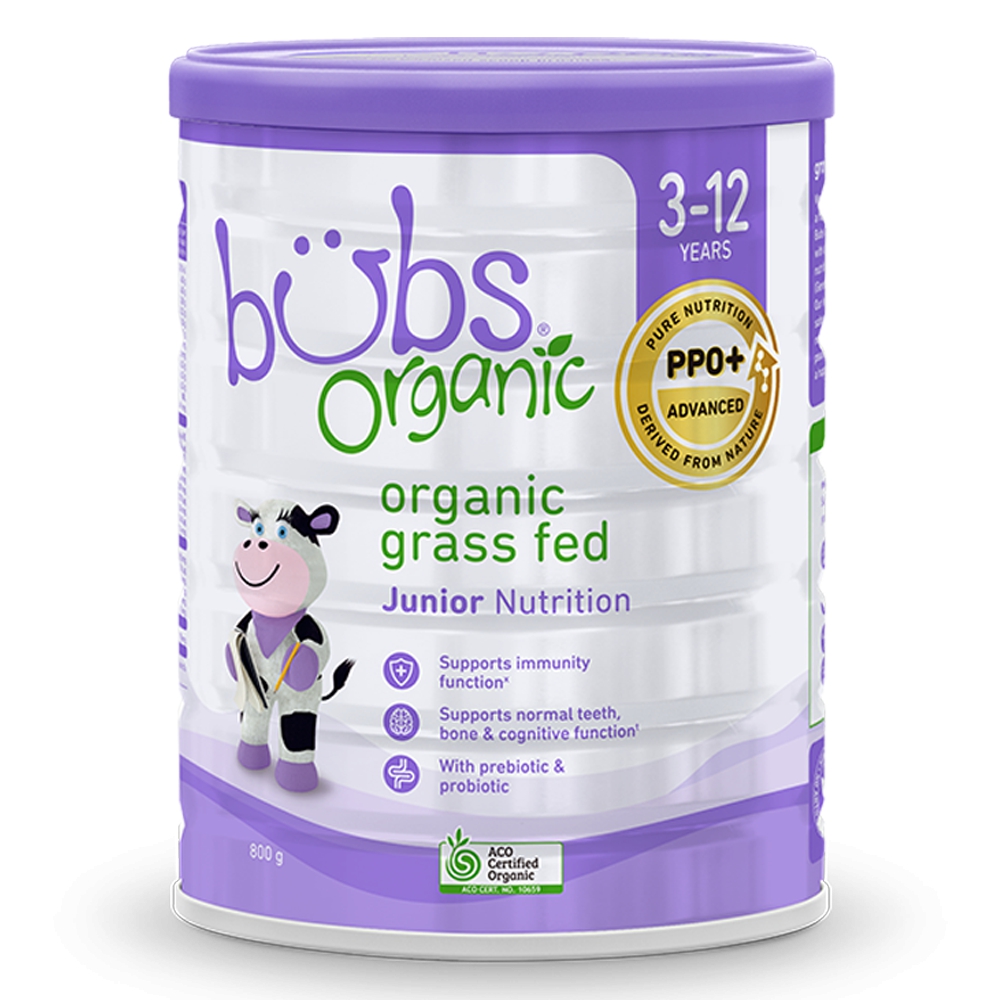 Sữa Bubs Organic Bovine số 4 Junior 800g (3-12 tuổi)