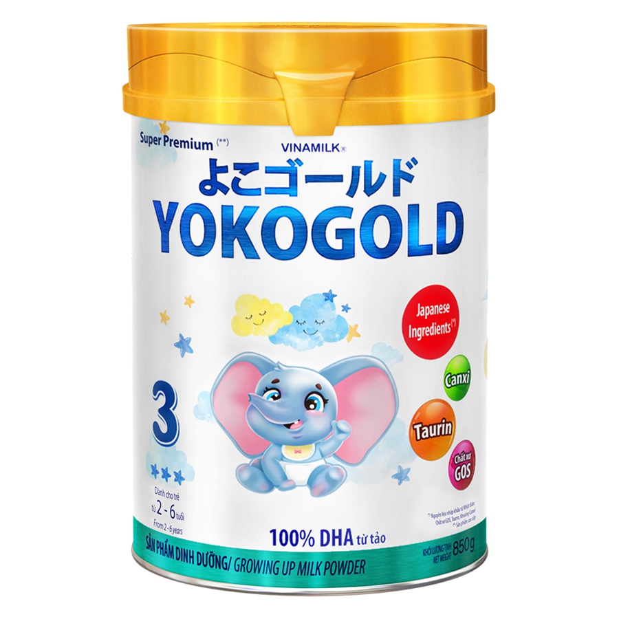 Sữa Vinamilk Yoko Gold 3 850g (2-6 tuổi)