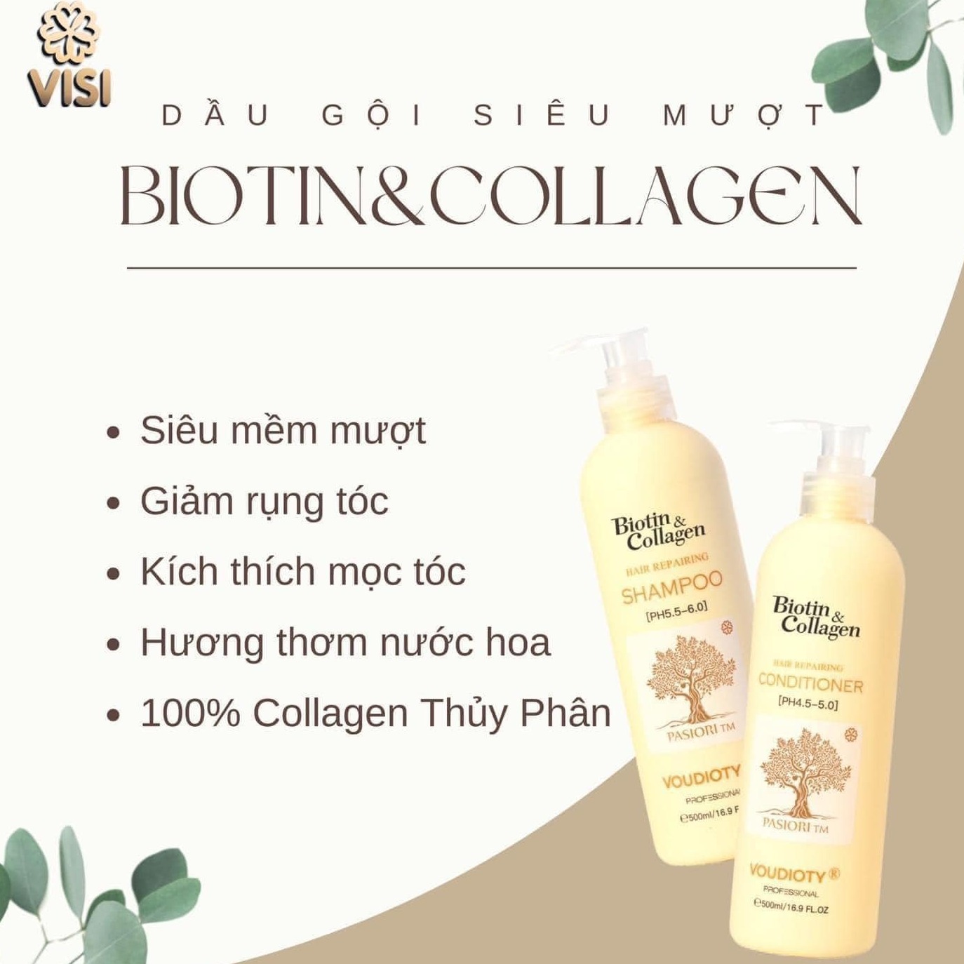 Dầu Gội Biotin & Collagen Siêu Mềm Mượt